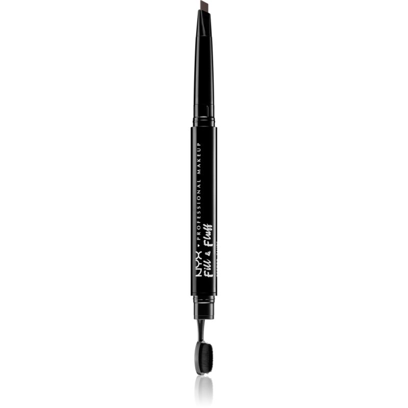 NYX Professional Makeup Fill & Fluff помада за вежди с молив цвят 07 - Esspresso 0