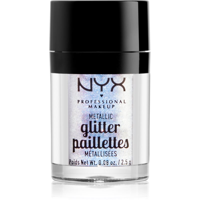 NYX Professional Makeup Glitter Goals металически брокат за лице и тяло цвят 05 Lumi-lite 2.5 гр.