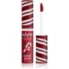 NYX Professional Makeup Holiday Butter Gloss блясък за устни цвят 01 Peppermint Swirl 8 мл.