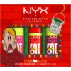 NYX Professional Makeup Home Alone Fat Oil Trio подаръчен комплект за устни цвят Mystery shade 01