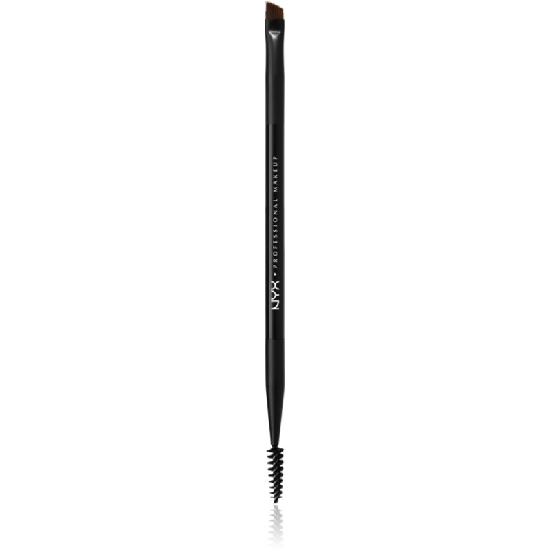 NYX Professional Makeup Pro Dual четка за оформяне на вежди 1 бр.