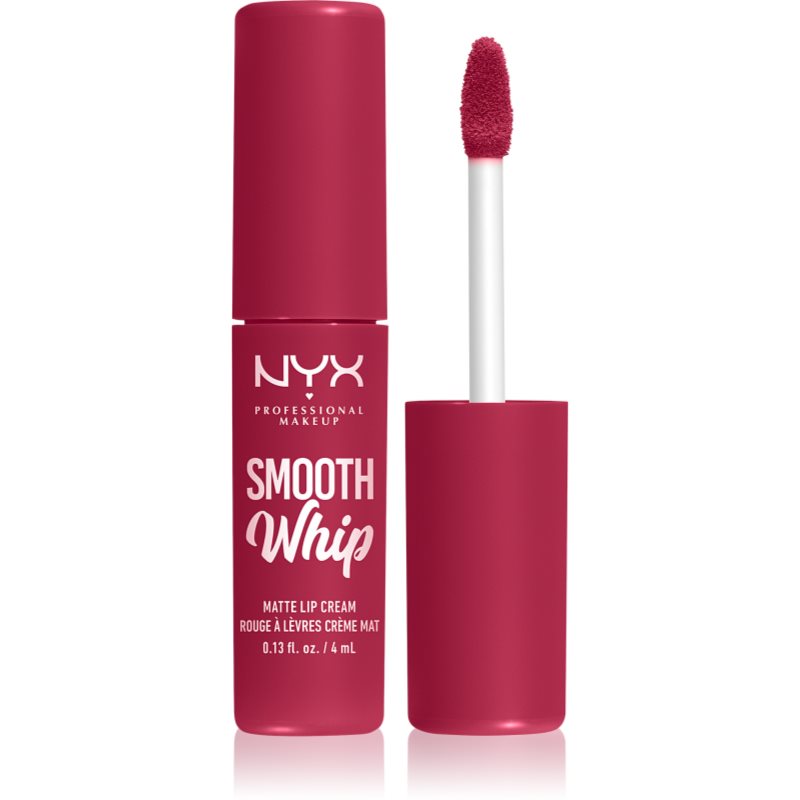 NYX Professional Makeup Smooth Whip Matte Lip Cream кадифено червило с изглаждащ ефект цвят 08 Fuzzy Slippers 4 мл.