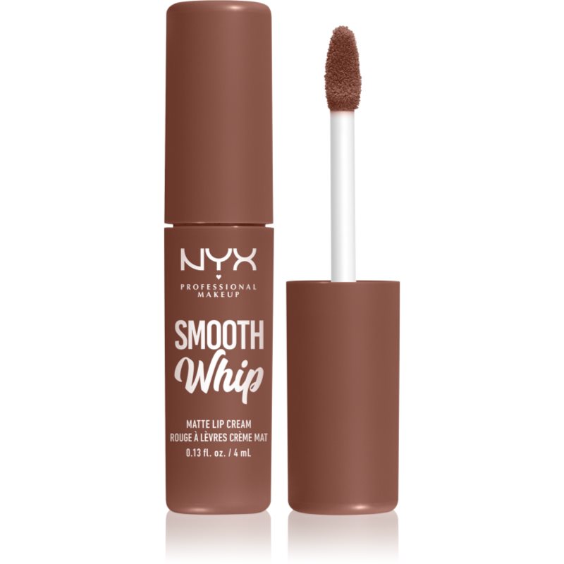NYX Professional Makeup Smooth Whip Matte Lip Cream кадифено червило с изглаждащ ефект цвят 24 Memory Foam 4 мл.