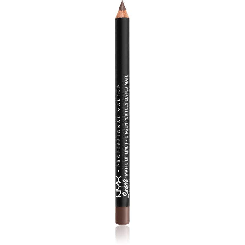 NYX Professional Makeup Suede Matte Lip Liner матиран молив за устни цвят 21 Brooklyn Thorn 1 гр.