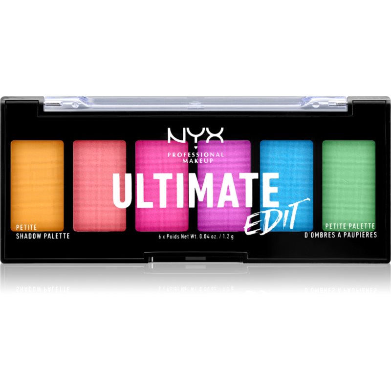 NYX Professional Makeup Ultimate Edit Petite Shadow палитра сенки за очи цвят 02 Brights 6x1.2 гр.