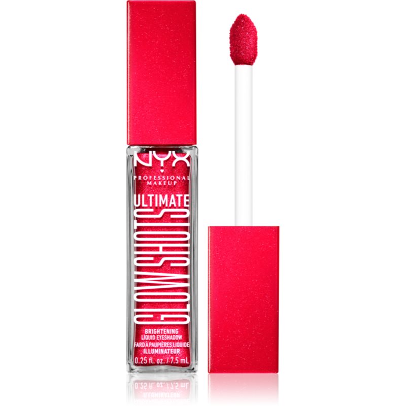 NYX Professional Makeup Ultimate Glow Shots течни очни сенки с брокат цвят 19 $trawberry $Tacked 7