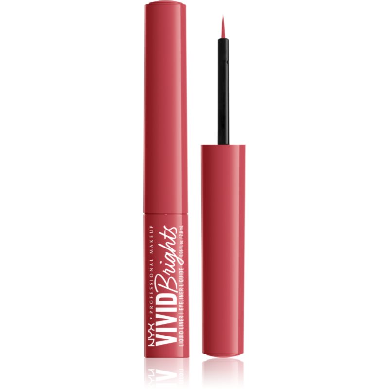NYX Professional Makeup Vivid Brights течни очни линии цвят 04 On Red 2 мл.