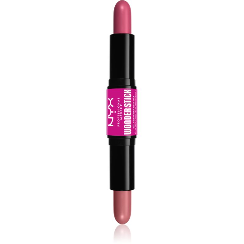 NYX Professional Makeup Wonder Stick Cream Blush двустранна контурираща писалка цвят 01 Light Peach and Baby Pink 2x4 гр.