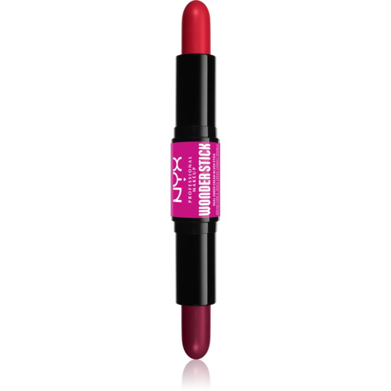 NYX Professional Makeup Wonder Stick Cream Blush двустранна контурираща писалка цвят 05 Bright Amber and Fuchsia 2x4 гр.