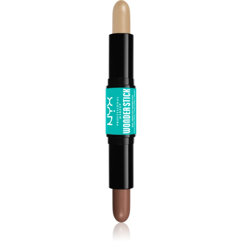 NYX Professional Makeup Wonder Stick Dual Face Lift двустранна контурираща писалка цвят 02 Universal Light 2x4 гр.