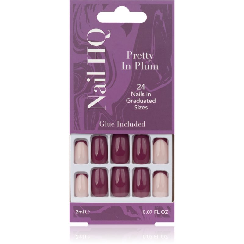 Nail HQ Square Изкуствени нокти Pretty In Plum 24 бр.