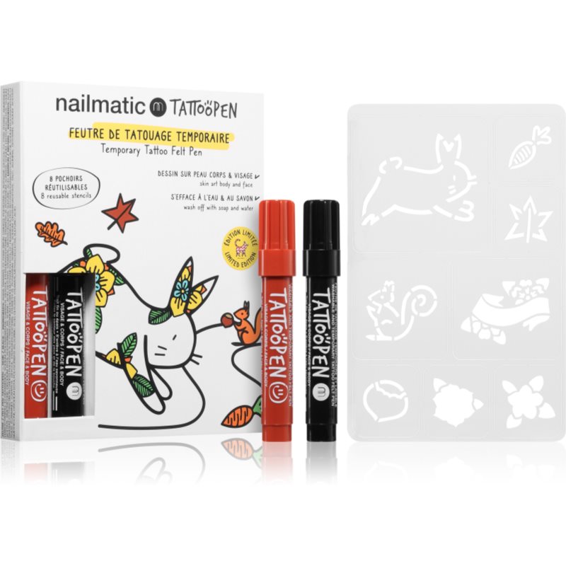 Nailmatic Temporary Tattoo Felt Pen комплект за деца 3 y+ The Rabbit 10 бр.