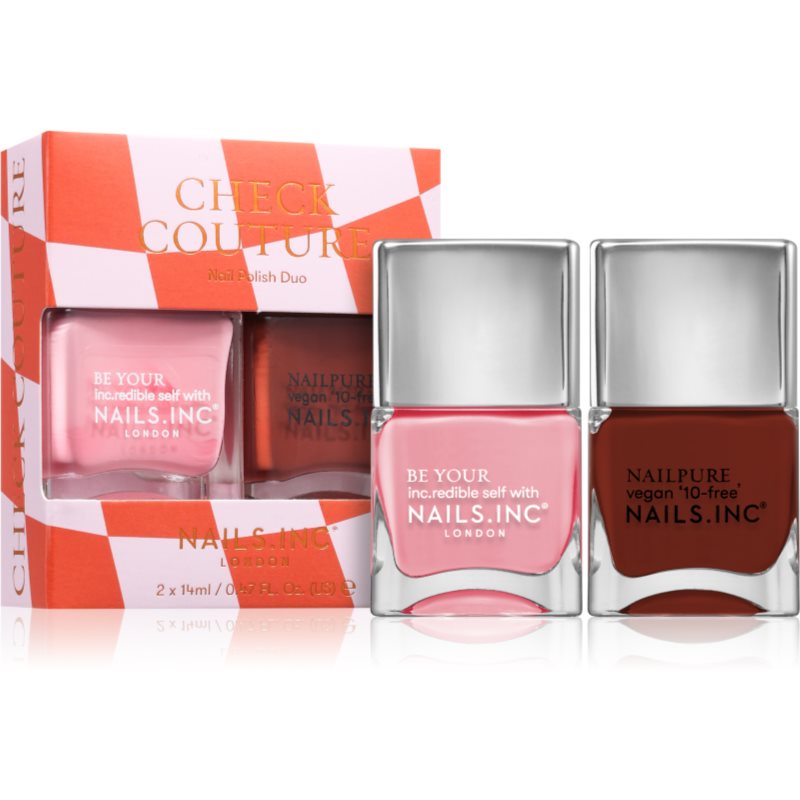 Nails Inc. Check Couture комплект лак за нокти