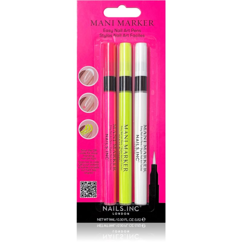 Nails Inc. Mani Marker Trio комплект за маникюр 3x3 мл.