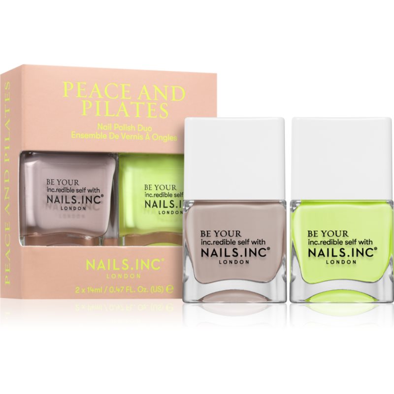 Nails Inc. Peace and Pilates комплект лак за нокти