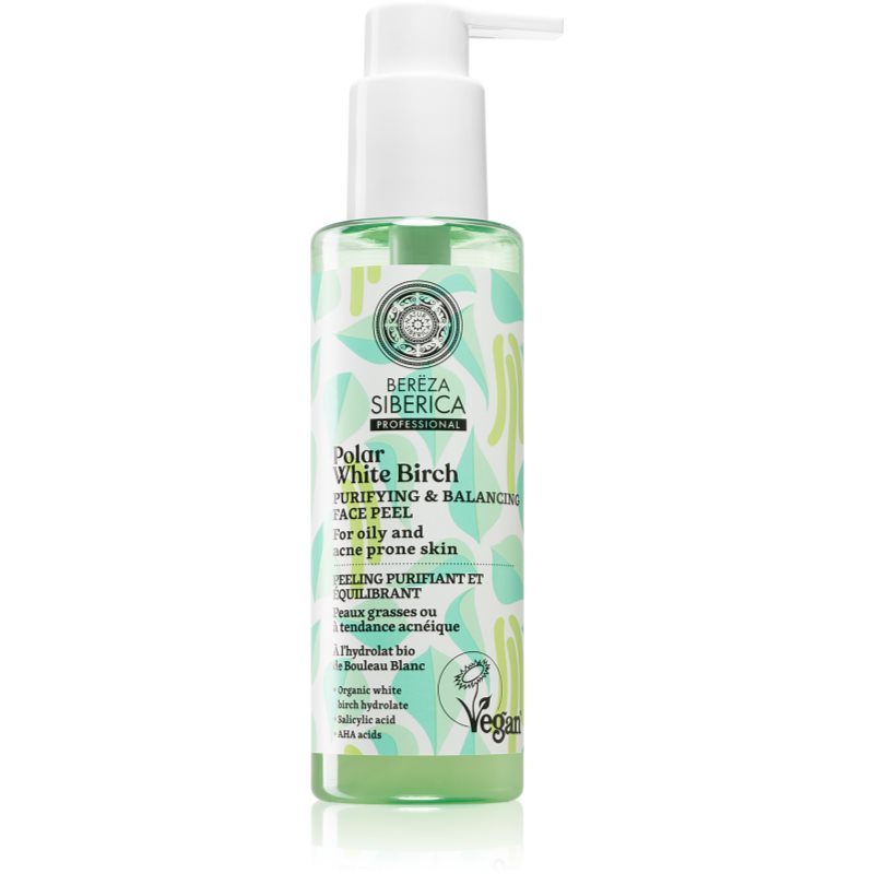 Natura Siberica Polar White Birch почистващ пилинг гел за мазна и проблемна кожа 145 мл.