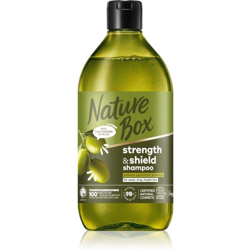 Nature Box Olive Oil защитен шампоан срещу късане на косата 385 мл.
