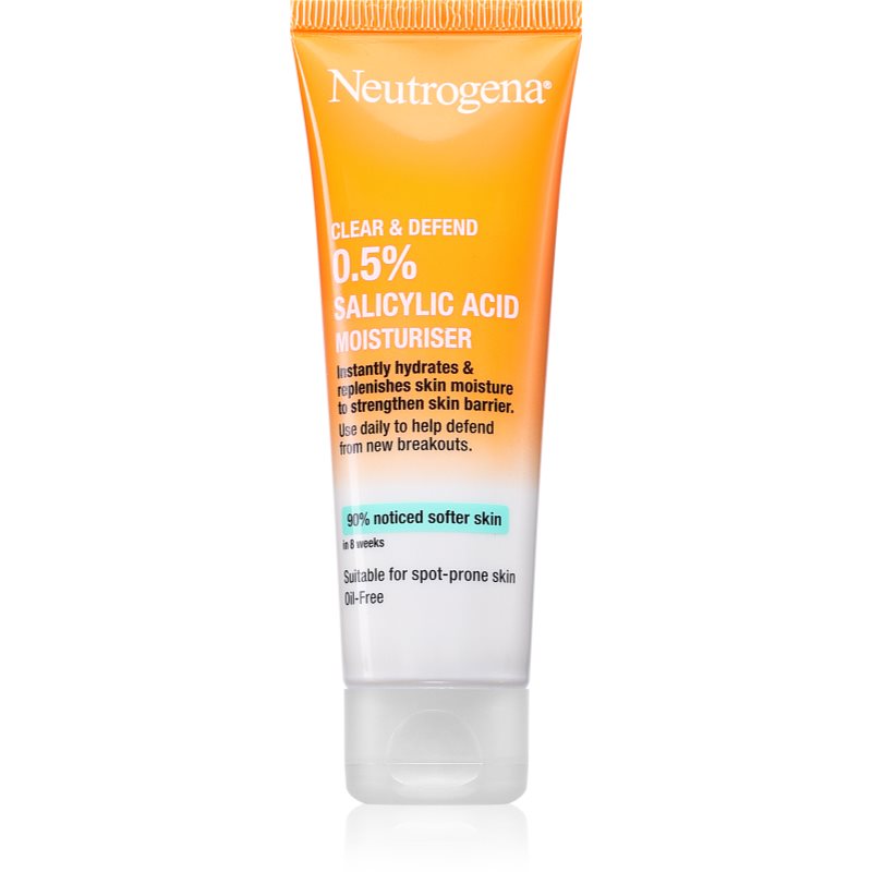 Neutrogena Clear & Defend 0.5% Salicylic Acid хидратиращ крем не съдържа олио 50 мл.