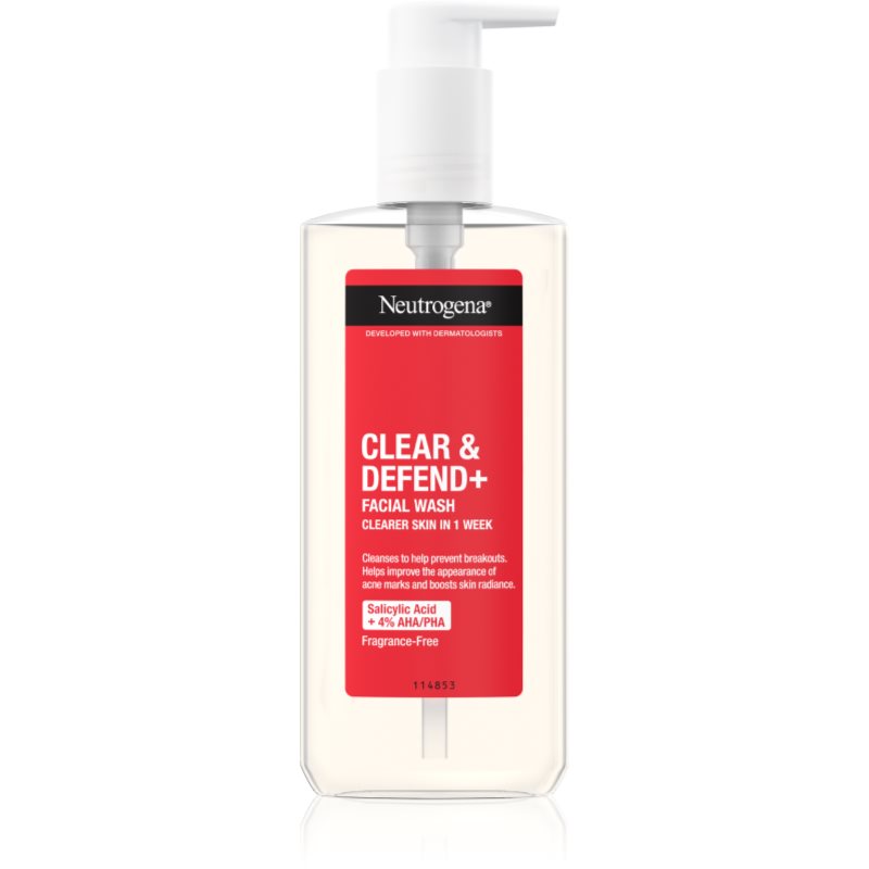 Neutrogena Clear & Defend+ почистващ гел против акне 200 мл.
