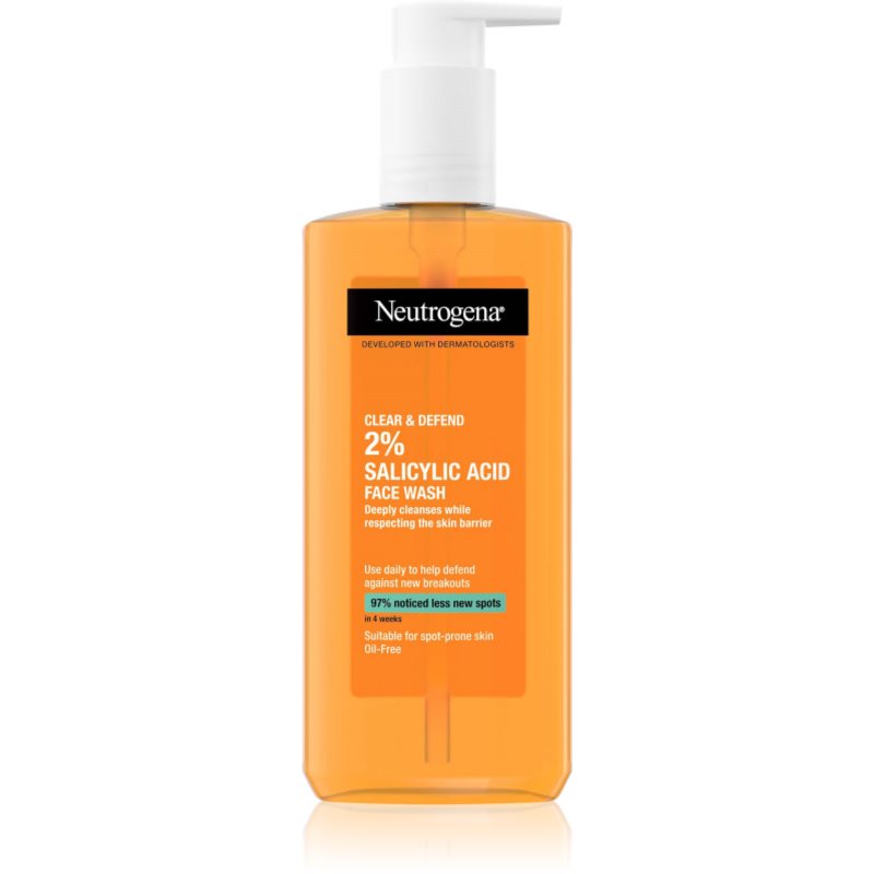 Neutrogena Clear & Defend почистващ гел с 2% салицилова киселина 200 мл.