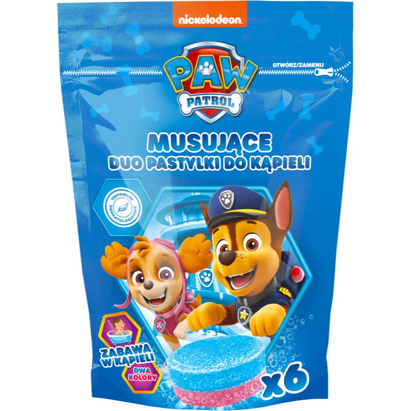 Nickelodeon Paw Patrol Bath Pills цветни разтворими таблети за вана 6x20 гр.