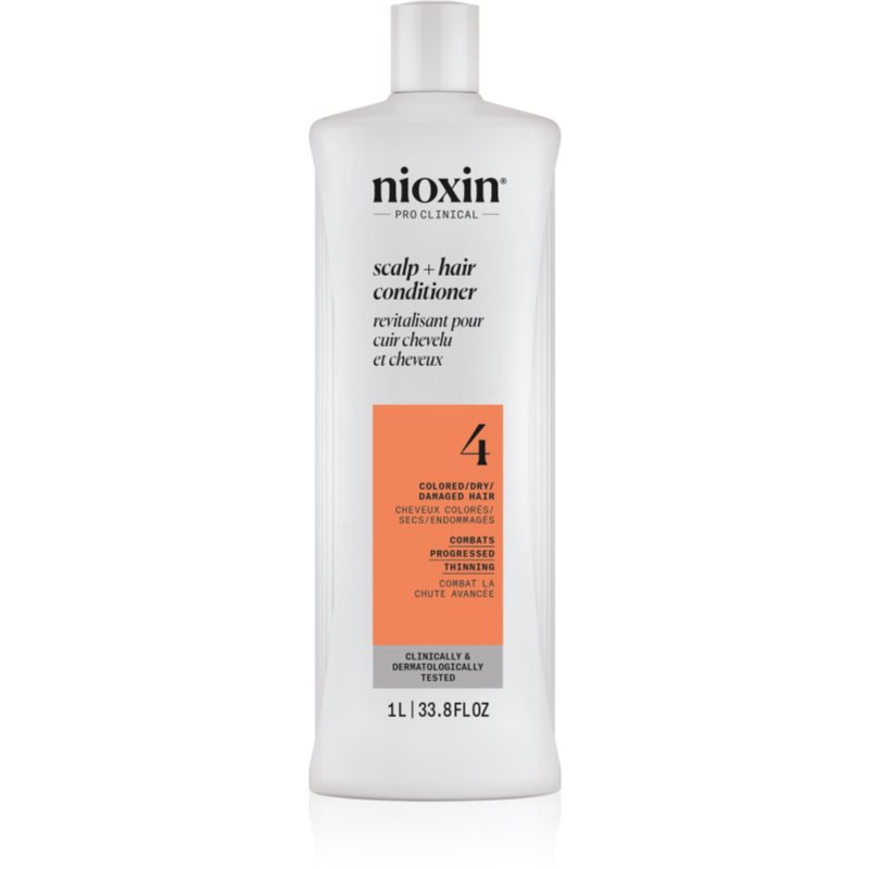 Nioxin System 4 Scalp + Hair Conditioner хидратиращ и подхранващ балсам за боядисана и увредена коса 1000 мл. на ниска цена