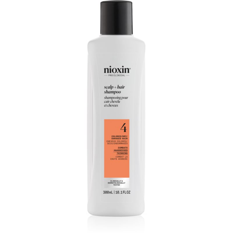 Nioxin System 4 Scalp + Hair Shampoo нежен шампоан за боядисана и увредена коса 300 мл. на ниска цена
