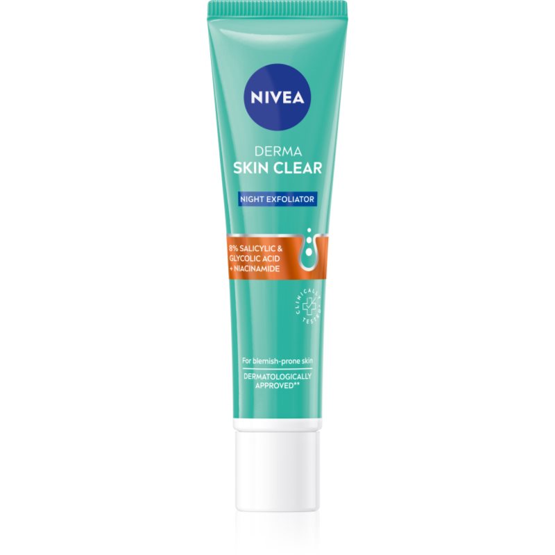 Nivea Derma Skin Clear нежен нощен пилинг 40 мл. на ниска цена