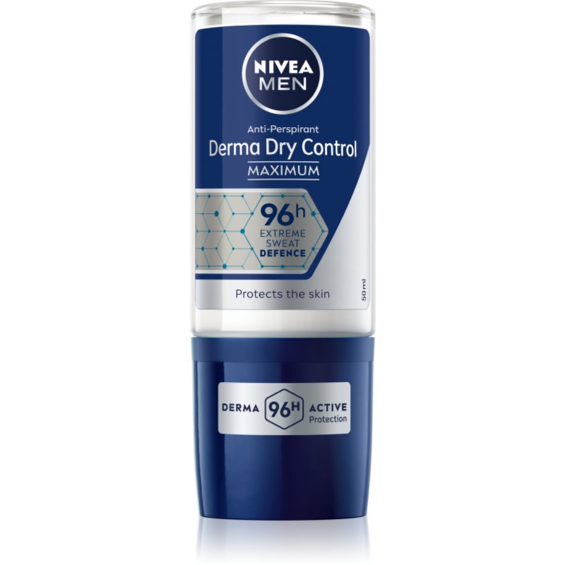 Nivea Men Derma Dry Control рол-он и антиперспирант за мъже 50 мл. на ниска цена
