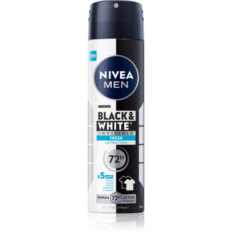 Nivea Men Invisible Black & White антиперспирант-спрей Fresh 150 мл. на ниска цена