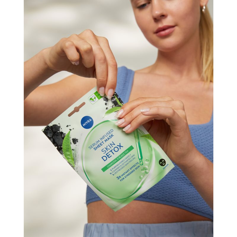 Nivea Urban Skin Detox почистваща и детоксикираща маска с активен въглен 1 бр. на ниска цена