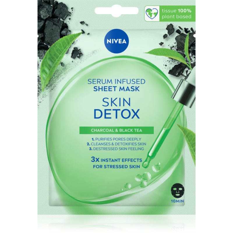 Nivea Urban Skin Detox почистваща и детоксикираща маска с активен въглен 1 бр.