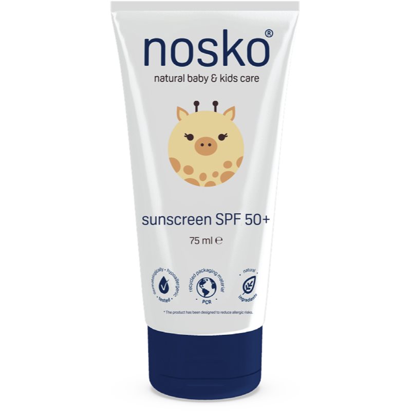 Nosko Baby Sunscreen SPF 50+ детски крем за слънчеви бани SPF 50+ 75 мл.