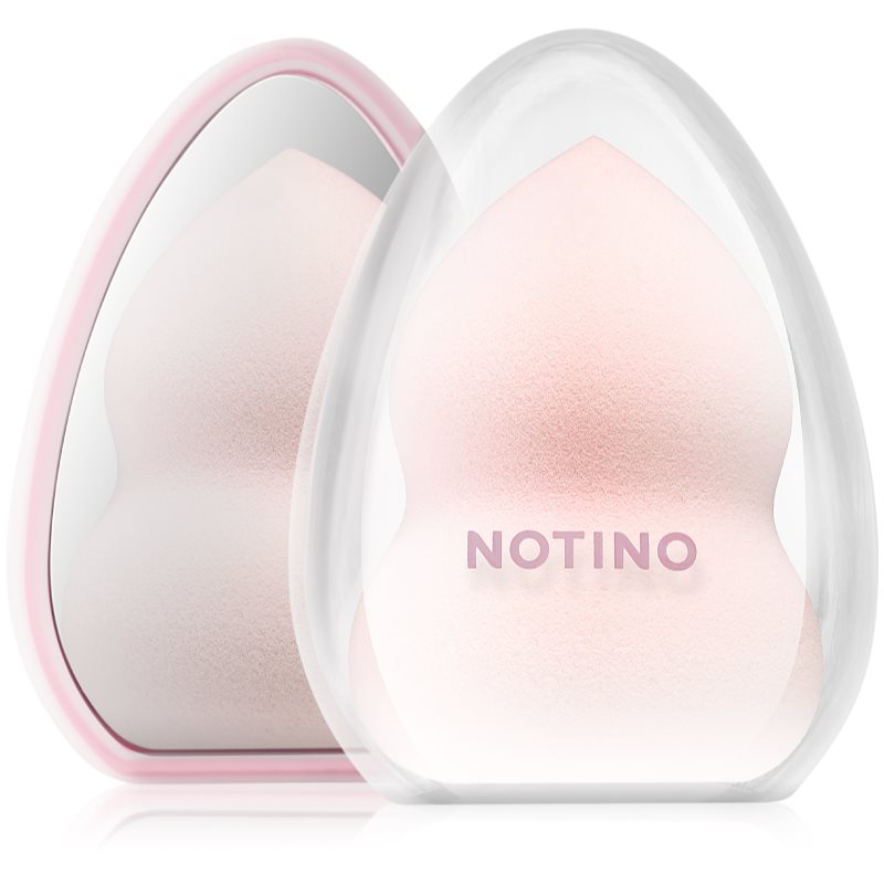 Notino Pastel Collection Make-up sponge with a mirror case гъба за грим с калъф 1 бр.