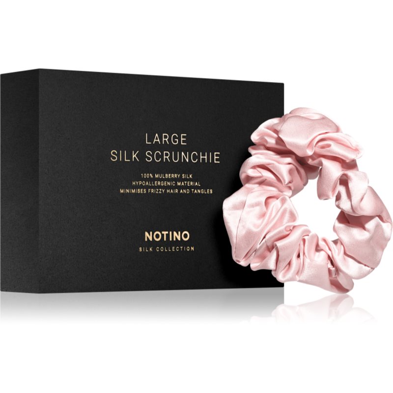 Notino Silk Collection Large scrunchie копринен ластик за коса Pink 1 бр.