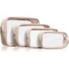Notino Travel Collection Clear Organizer Set комплект за пътуване Beige 4 бр.