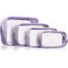 Notino Travel Collection Clear Organizer Set комплект за пътуване Purple 4 бр.