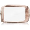 Notino Travel Collection Medium Clear Organizer прозрачна козметична чантичка M Beige 24x12