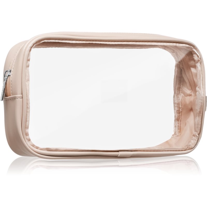Notino Travel Collection Medium Clear Organizer прозрачна козметична чантичка M Beige 24x12