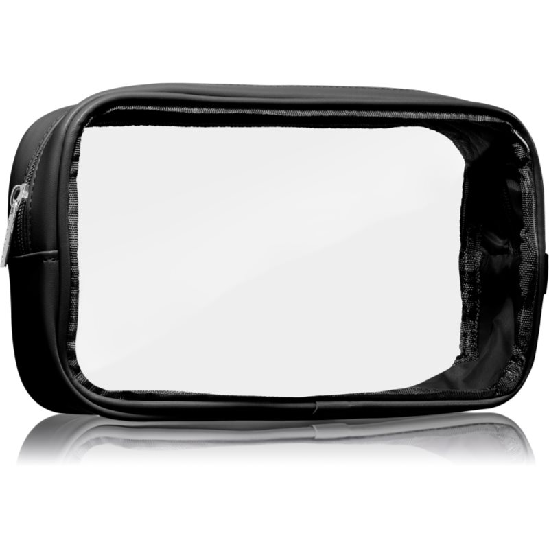 Notino Travel Collection Medium Clear Organizer прозрачна козметична чантичка M Black 24x12