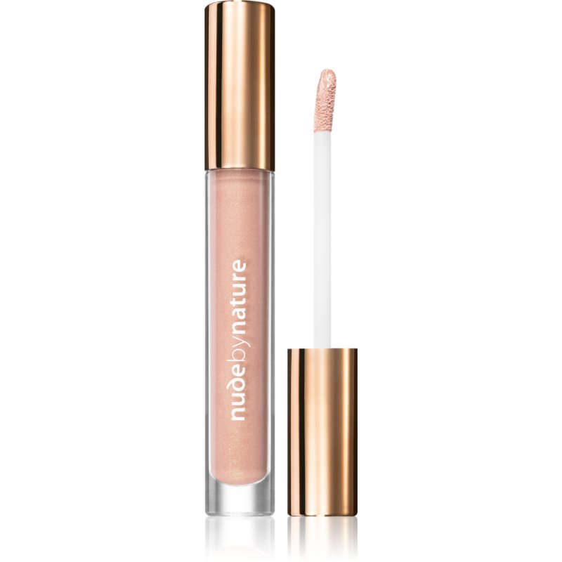 Nude by Nature Moisture Infusion блестящ гланц за устни цвят 02 Peach Nude 3