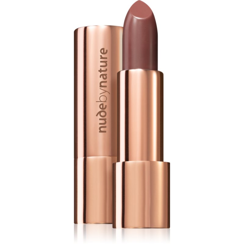 Nude by Nature Moisture Shine бляскаво червило с хидратиращ ефект цвят 06 Dusky Nude 4 гр.