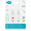 Nuvita Sonic Clean&Care Replacement Brush Heads резервни накрайници за сонична четка за зъби с батерии за бебета Sonic Clean&Care Small Red/Green 3 m+