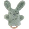 O.B Designs Bunny Soft Rattle Toy плюшена играчка с дрънкалка Sage 3m+ 1 бр.