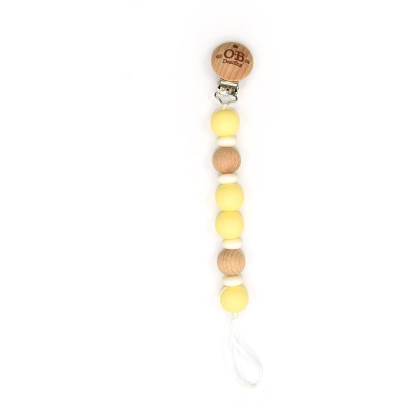 O.B Designs Dummy Chain клипс за биберон Lemon 1 бр.