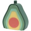 O.B Designs Silicone Avocado Stacker играчка за подреждане 10m+ 1 бр.