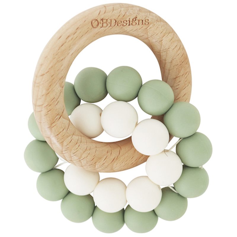 O.B Designs Teether Toy гризалка Mint 3m+ 1 бр.