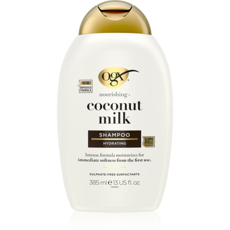 OGX Coconut Milk хидратиращ шампоан с кокосово масло 385 мл.