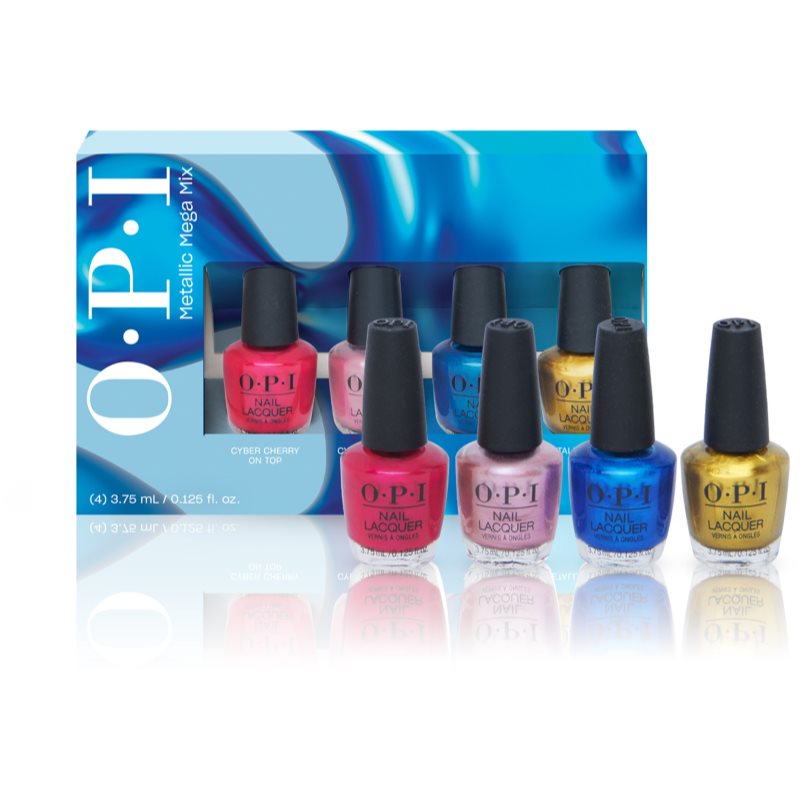 OPI Metalic Mega Mix Nail Lacquer подаръчен комплект за нокти