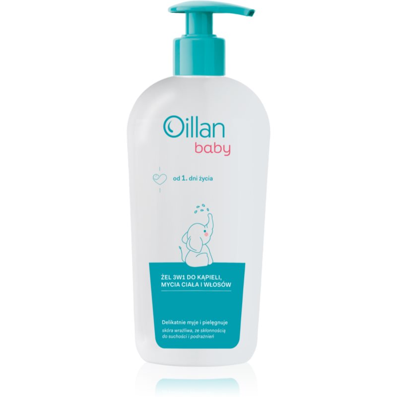 Oillan Baby Gentle Body Wash детски миещ гел и шампоан 3 в 1 750 мл.
